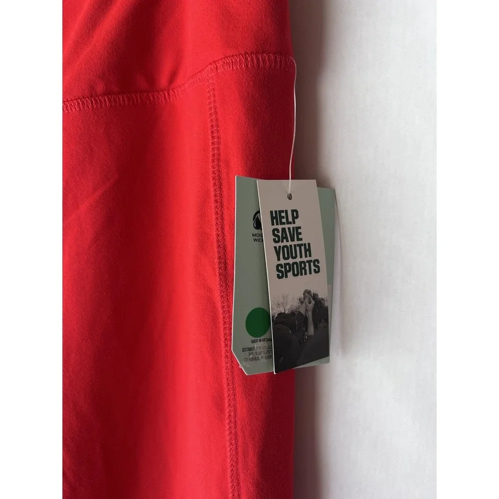 DSG Women's 7/8 Cropped Leggings Size‎ XL Red High Rise